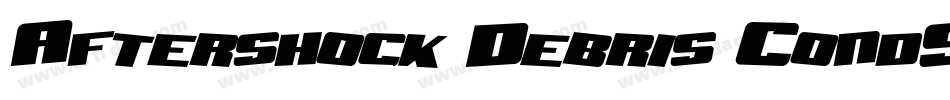 Aftershock Debris CondSolid Italic字体转换